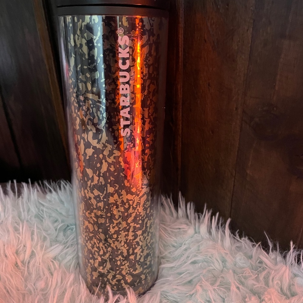 Blk & Gold Crackle tumbler - Picture 1 of 4